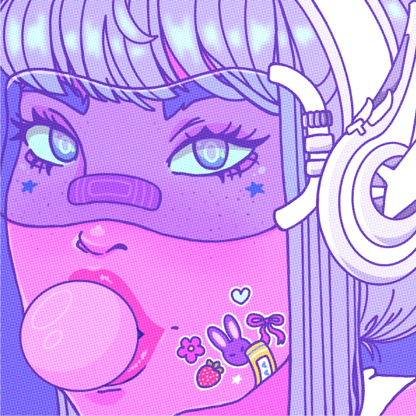 Cyber Girl and Bubblegum